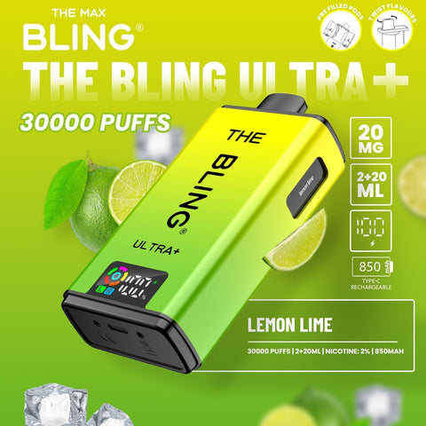 The Bling Ultra Plus 30k Prefilled Vape Pod Kit Box of 5 - Vapeshopdistro