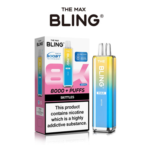 The Crystal Bling Max 8000 Prefilled Vape Pod Kit Box of 5 - Vapeshopdistro