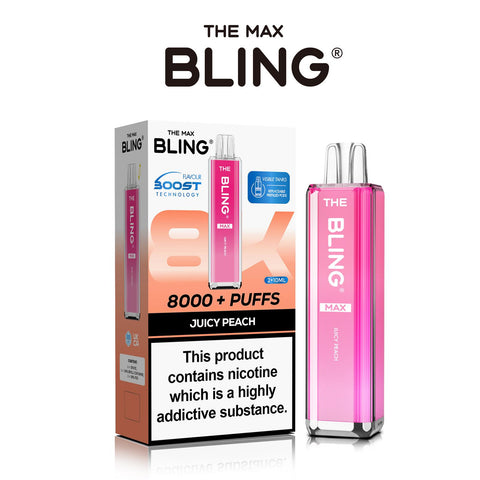 The Crystal Bling Max 8000 Prefilled Vape Pod Kit Box of 5 - Vapeshopdistro