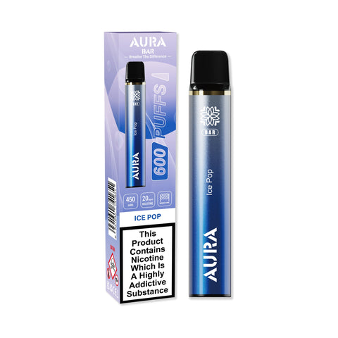 Aura Bar 600 Puffs Disposbale Vape Pod Box of 10 - Vapeshopdistro