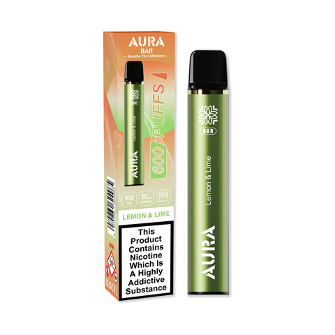 Aura Bar 600 Puffs Disposbale Vape Pod Box of 10 - Vapeshopdistro