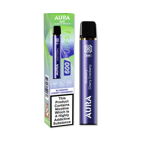 Aura Bar 600 Puffs Disposbale Vape Pod Box of 10 - Vapeshopdistro