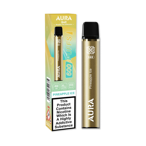 Aura Bar 600 Puffs Disposbale Vape Pod Box of 10 - Vapeshopdistro