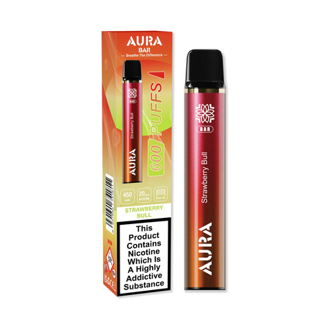 Aura Bar 600 Puffs Disposbale Vape Pod Box of 10 - Vapeshopdistro