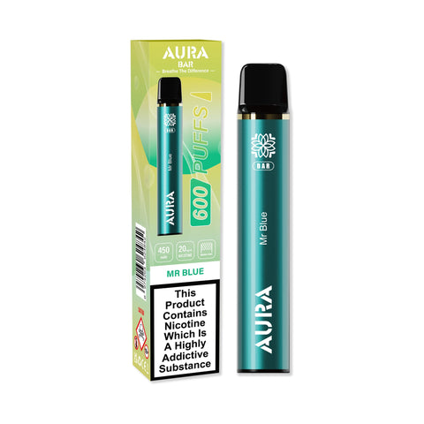 Aura Bar 600 Puffs Disposbale Vape Pod Box of 10 - Vapeshopdistro