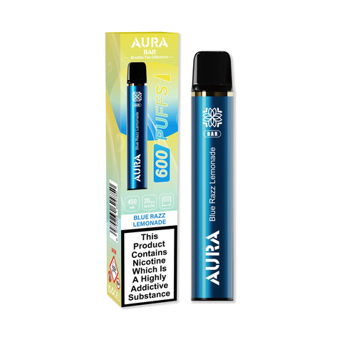 Aura Bar 600 Puffs Disposbale Vape Pod Box of 10 - Vapeshopdistro