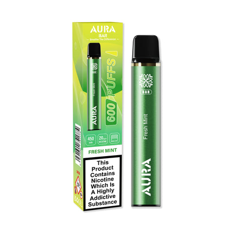 Aura Bar 600 Puffs Disposbale Vape Pod Box of 10 - Vapeshopdistro