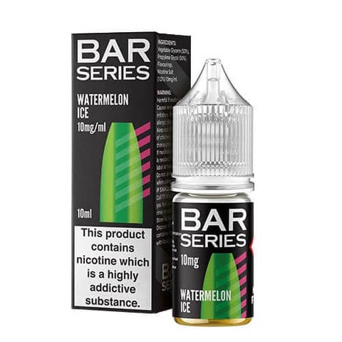 Bar Series Nic Salt 10ml E-Liquid - Pack of 10-Watermelon Ice-vapeukwholesale