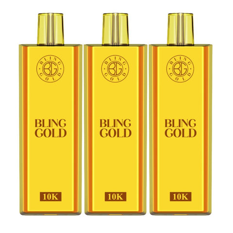 Bling Gold 10000 Disposable Vape Puff Pod Bar Pack of 10 - Vapeshopdistro