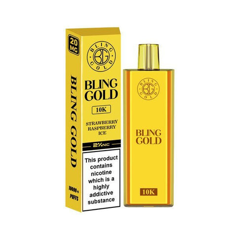 Bling Gold 10000 Disposable Vape Puff Pod Bar Pack of 10 - Vapeshopdistro