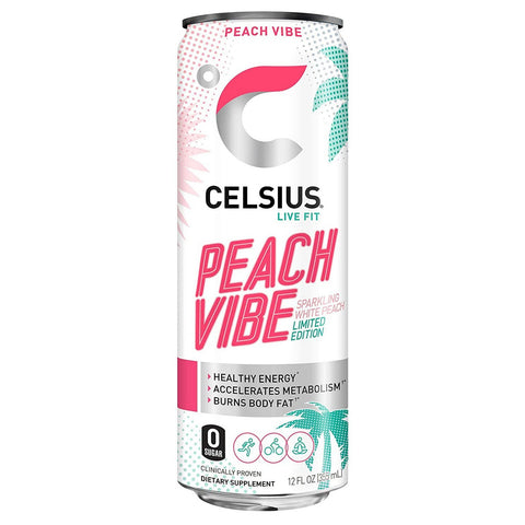 Celsius Drink Pech Vibe 12 x 335ml