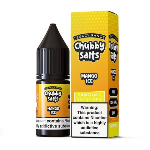 Chubby Salt 10ml E-liquids Nic Salts - Box of 10-Mango Ice-vapeukwholesale