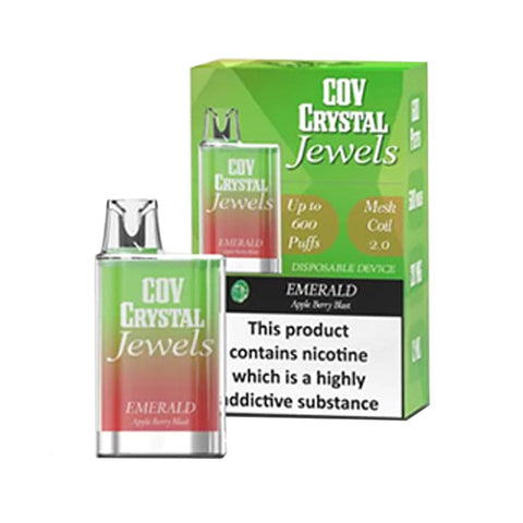 Cov Crystal Jewels 600 Disposable Vape Puff Pod Box of 10 - Vapeshopdistro