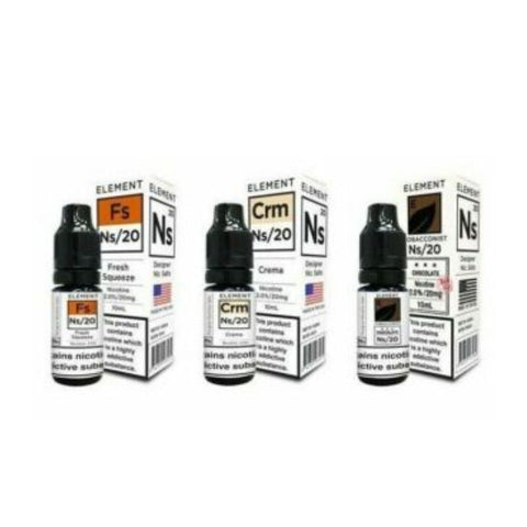 Element 10ML Nic Salt (Pack of 10)-10mg-vapeukwholesale
