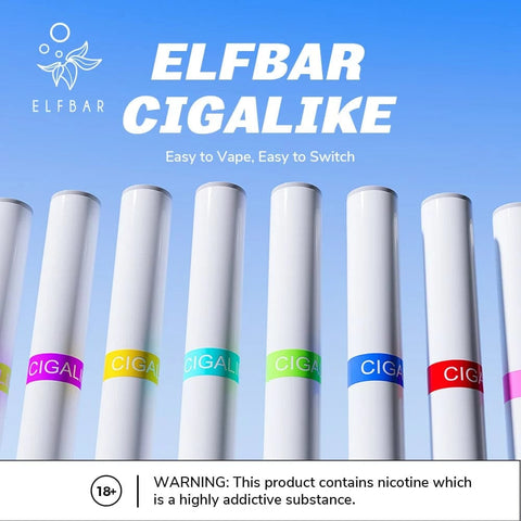 Elf Bar Cigalike Disposable Vape Pod Box of 10-Cream Tobacco (Box Of 10)-vapeukwholesale