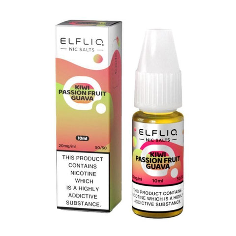 Elf Bar Elfliq Nic Salt - Box of 10-Kiwi Passion Fruit Guava-vapeukwholesale