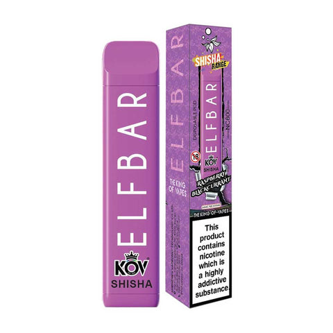 Elf Bar Kov Shisha Disposable Vape Pen - 20mg-Raspberry Blackcurrant-vapeukwholesale