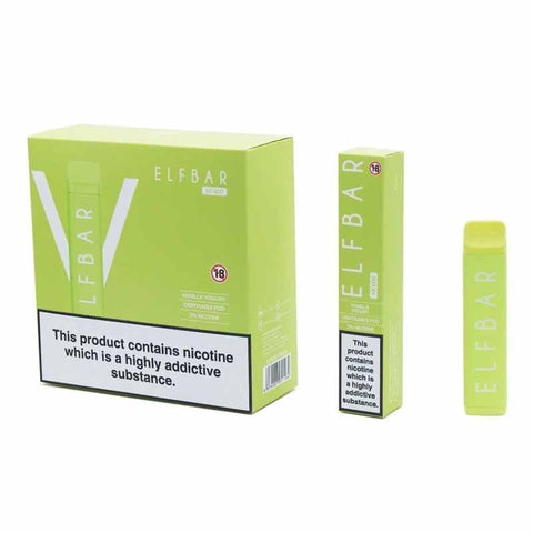 ELF Bar NC600 Disposable Vape Pod Box of 10-Vanilla Yogurt-vapeukwholesale