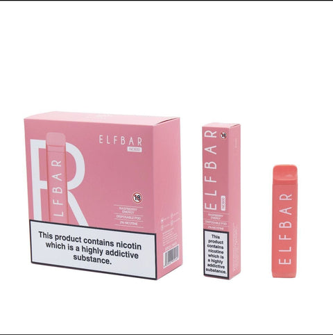 ELF Bar NC600 Disposable Vape Pod Box of 10-Bluberry Raspberry-vapeukwholesale