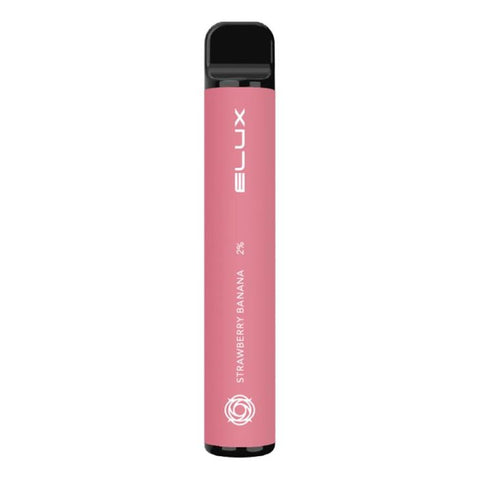 Elux Bar 600 Disposable Vape Pod Box of 10-Strawberry Banana-vapeukwholesale