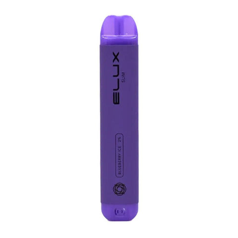 Elux Slim 599 Disposable Vape Pod Box of 10-Blueberry Ice-vapeukwholesale