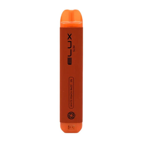 Elux Slim 599 Disposable Vape Pod Box of 10-White Peach Razz-vapeukwholesale