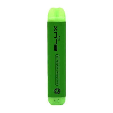 Elux Slim 599 Disposable Vape Pod Box of 10-Blackcurrant Menthol-vapeukwholesale