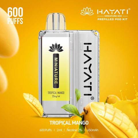 Hayati Miniature 600 Prefilled Pod Kit - Vapeshopdistro