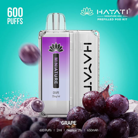 Hayati Miniature 600 Prefilled Pod Kit - Vapeshopdistro