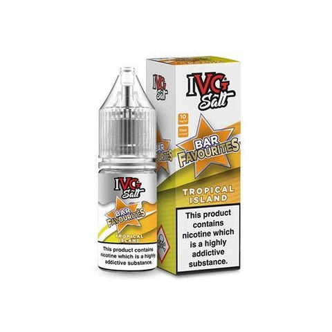 IVG Nic Salt Bar Favourite 10ml E Liquid- Pack Of 10-Tropical Island-vapeukwholesale