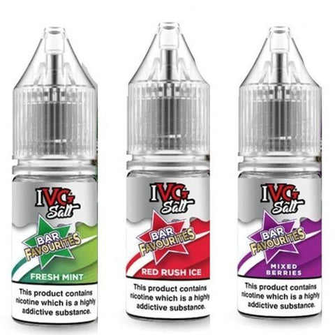 IVG Nic Salt Bar Favourite 10ml E Liquid- Pack Of 10-Blackcurrant Mango-vapeukwholesale