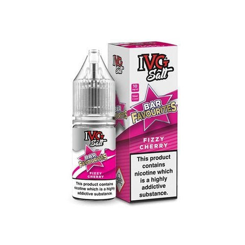 IVG Nic Salt Bar Favourite 10ml E Liquid- Pack Of 10-Fizzy Cherry-vapeukwholesale