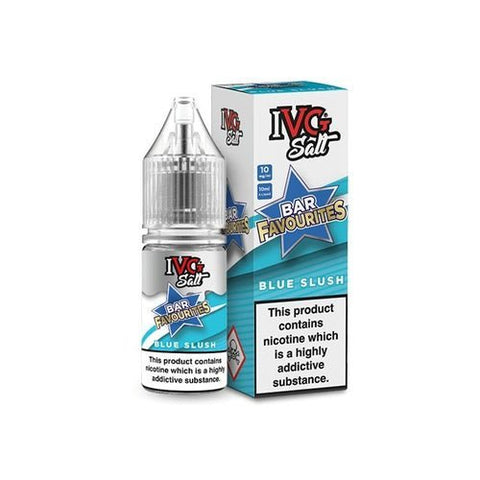 IVG Nic Salt Bar Favourite 10ml E Liquid- Pack Of 10-Blue Slush-vapeukwholesale