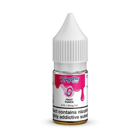 Kingston Salt Bar Salt 10ml E-Liquid Nic Salt Box of 10-Fruit Punch-vapeukwholesale