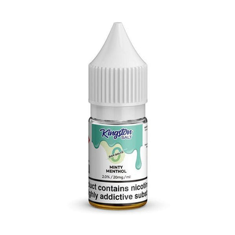 Kingston Salt Bar Salt 10ml E-Liquid Nic Salt Box of 10-Minty Menthol-vapeukwholesale