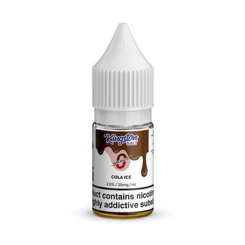 Kingston Salt Bar Salt 10ml E-Liquid Nic Salt Box of 10-Cola Ice-vapeukwholesale