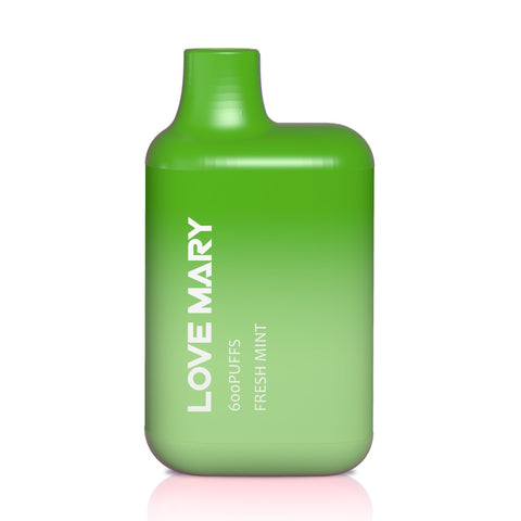 Love Mary 600 Disposable Vape Pod Box of 10-Fresh Mint-vapeukwholesale