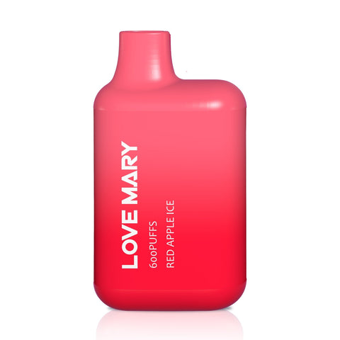 Love Mary 600 Disposable Vape Pod Box of 10-Red Apple Ice-vapeukwholesale