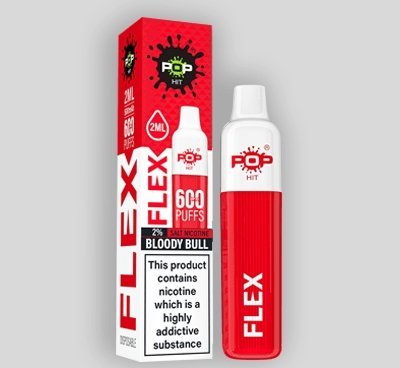 Pop Hit Flex 600 Disposable Vape Pod Pen Box of 10 - Vapeshopdistro