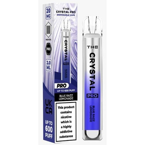 The Crystal Pro Bar 600 Disposable Vape Pod - Box of 10 - Vapeshopdistro