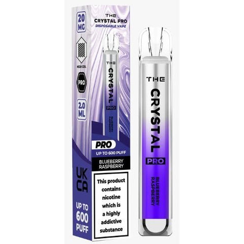 The Crystal Pro Bar 600 Disposable Vape Pod - Box of 10 - Vapeshopdistro