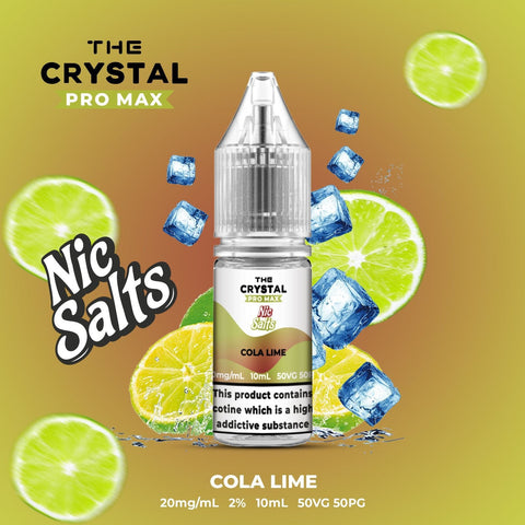 The Crystal Pro Max Vape Nic Salts 10ml - Box of 10 - Vapeshopdistro
