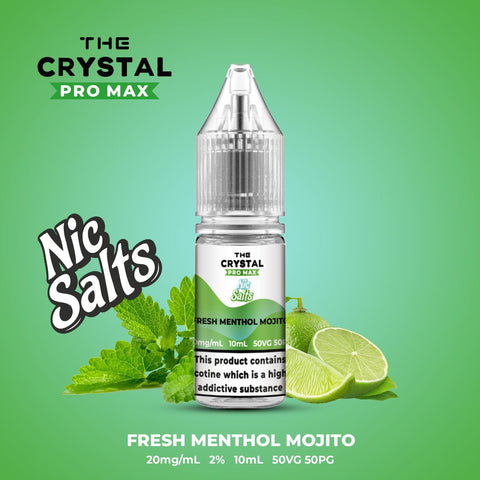The Crystal Pro Max Vape Nic Salts 10ml - Box of 10 - Vapeshopdistro
