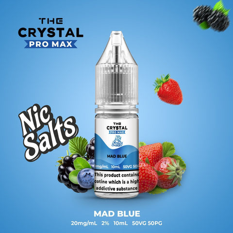The Crystal Pro Max Vape Nic Salts 10ml - Box of 10 - Vapeshopdistro