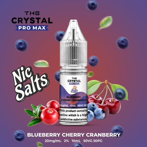 The Crystal Pro Max Vape Nic Salts 10ml - Box of 10 - Vapeshopdistro