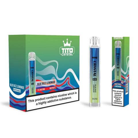 Tito Crystal 600 Disposable Vape Pod Box of 10 - Vapeshopdistro