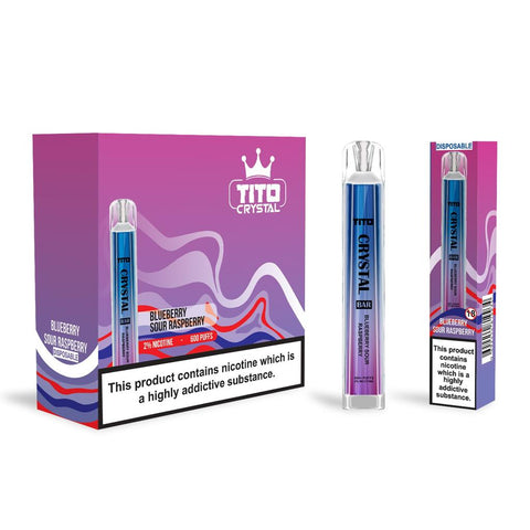 Tito Crystal 600 Disposable Vape Pod Box of 10 - Vapeshopdistro