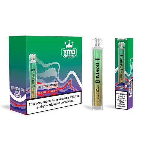 Tito Crystal 600 Disposable Vape Pod Box of 10 - Vapeshopdistro