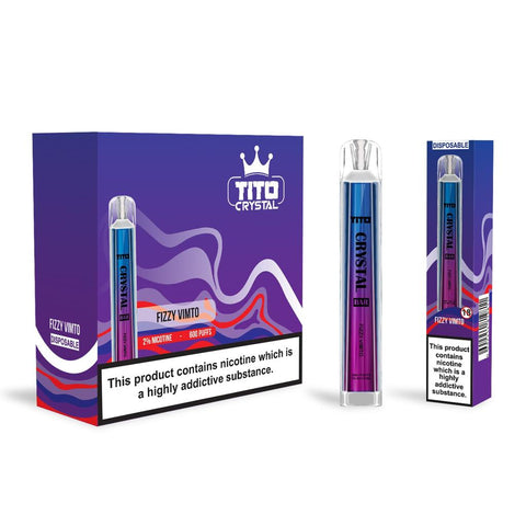 Tito Crystal 600 Disposable Vape Pod Box of 10 - Vapeshopdistro