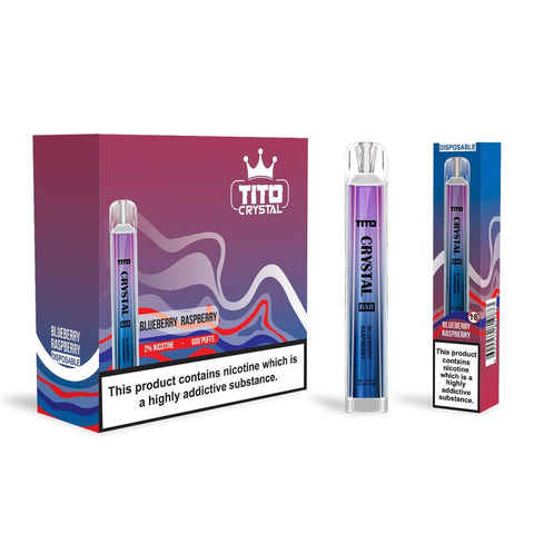 Tito Crystal 600 Disposable Vape Pod Box of 10 - Vapeshopdistro